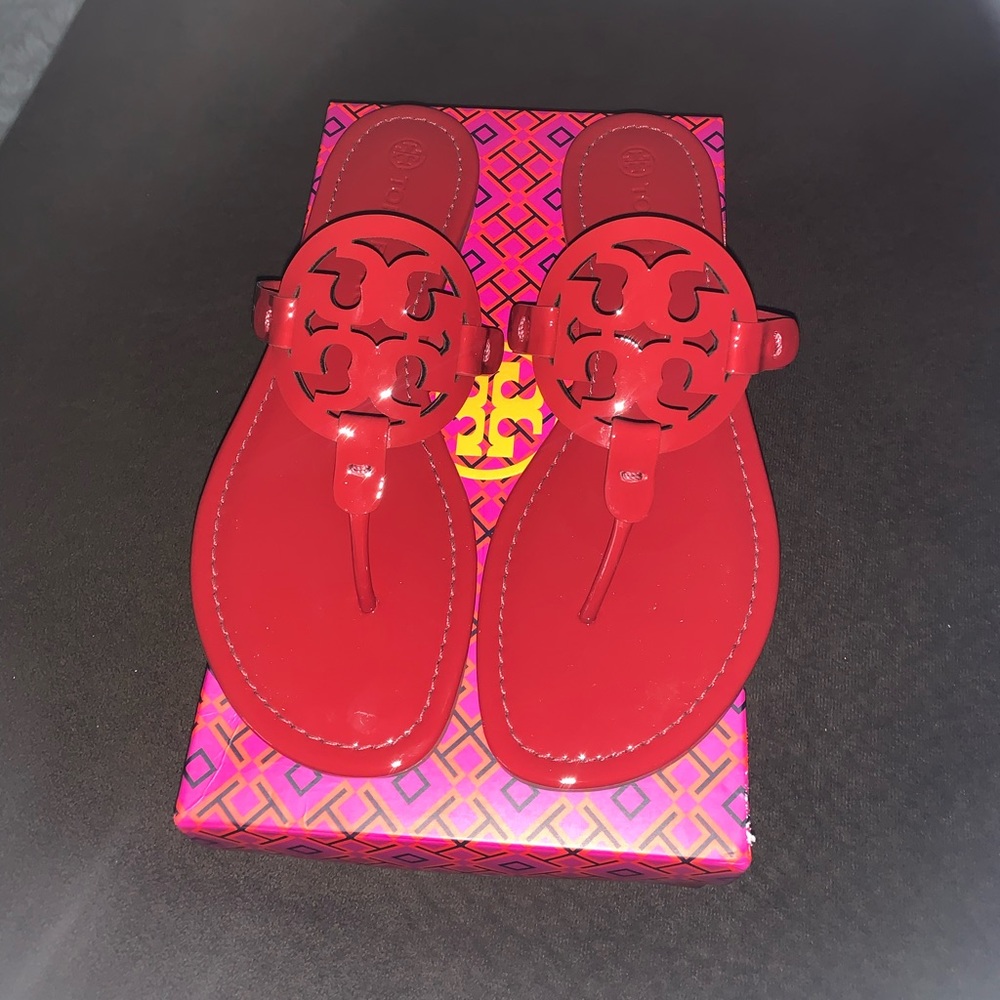 Tory Burch Sandals (Berry) they are a size 10 but fits true to a 9
